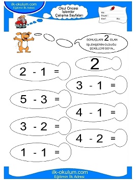 Çocuklar İçin toplam işlemi yaprak testleri 